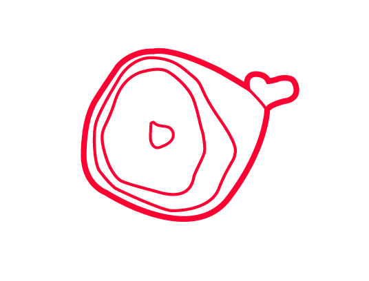 Schinken Portion